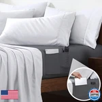 Cathay Home King Fitted Sheet Double-sided Pockets 14 Deep Microfiber. Fixed Price $27.59.