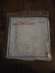 Perle Edge Pillowcase Kit Basket With Butterfly Jack Dempsey Needle Art. Fixed Price $18.99.