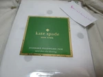 New Kate Spade Standard Pillowcase Pair Mini Deco Dot Sheeting Gray Polk. Fixed Price $35.98.