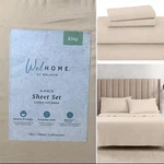 New King 4PC Sheet Set Welhome By Welspun Color Oyster Gray 106 X 108. Fixed Price $49.95.