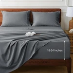 Extra Deep Pocket Queen Sheet Sets Fits 18"-24" In Mattress -100%. Fixed Price $49.99.