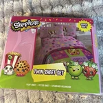 Shopkins Twin Sheet Set. Fixed Price $36.00.