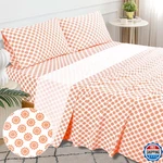 Sleepdown 100% Cotton King Size Bed - Soft 4 Pcs Percale Set, Comfy. Fixed Price $58.99.