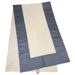 Yves Delorme Ivory Blue Quilted Bedding French Luxury Throw King Size 95X28. Fixed Price $119.97.