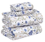 Ruvanti 100% Cotton Sheets Queen Size Set - Cooling Percale Bed Cris.... Fixed Price $55.61.