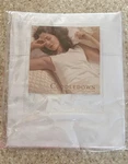 Cuddledown 500 Thread Count Italian Percale Full Flat Sheet In White 100% Cotton. Fixed Price $62.10.
