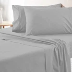 Urbanhut Pure Egyptian Cotton Sheets King Size - 700 Thread Count Silver Grey. Fixed Price $104.90.