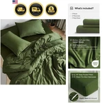 Doz Sheet Set, 100% Viscose Derived From Bamboo, Organically Grown, Buttery S.... Fixed Price $121.99.
