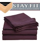 Clara Clark 1800 Series Bed Sheet Sets - Stay Fit On Mattress With Elastic.... Fixed Price $34.64.