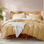 Danjor Linens King Size Duvet Cover 3 Piece Set 1500TC Bedding Camel/gold. Fixed Price $34.99.