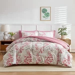 Uozzi Bedding Pink Floral Comforter Sheet Set Bag 7 Pieces Queen Size. Fixed Price $77.57.