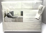 Kingston Home Collection White 1200 Thread Count Complete Sheet Set Nip. Fixed Price $30.00.