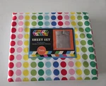 Smarts & Crafts 3PC Bedding Sheet Set Twin Size Candy Drop Bright Dots New. Fixed Price $17.99.