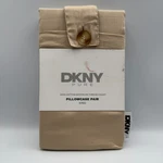 Dkny Pure 100% Cotton Sateen 300 Thread Count Pillowcase Pair King 20X40IN Beige. Fixed Price $16.99.