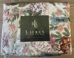 Vtg Ralph Lauren Allison Ii Twin Ruffled 3 Pc Sheet Set Cottage Rose New Nip. Fixed Price $200.00.