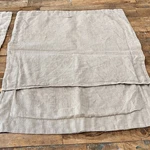 Bella Notte Set Of Two Pillow Shams 100% Linen Beige Homespun Standard. Fixed Price $120.00.