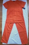 New Just Love Women's Scrubs Xs Orange Cargo Pant & V-neck Short Sleeve Shirt. Fixed Price $22.00.