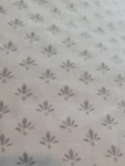 Lands' End White Gray Linen Flat Queen Bed Sheet. Fixed Price $60.00.