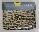 Ralph Lauren Home Aragon Twin Fitted Sheet 100% Cotton Leopard Print New Cheetah. Fixed Price $69.99.