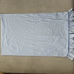 Ralph Lauren Cottage Hill White Blue Tattersal Ruffled 1 Standard Pillowcase Euc. Fixed Price $39.99.