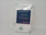 Cuddledown Starfish Pillow CASES#2 White Aqumrn Standard Queen. Fixed Price $74.25.