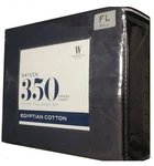 New Dark Blue Jean Wamsutta 350 Tc 100% Egyptian Cotton Sateen Full Sheet Set. Fixed Price $75.99.