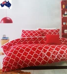 **aus Qlty Abstract Geo Print 5 Piece King Bed Quilt Cover & Fitted Sheet Set. Fixed Price $59.15.
