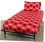 Everything Comfy Sized 3 Piece Sheet Set, Team Color Twin Nebraska Cornhuskers. Fixed Price $51.69.