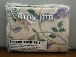 Vtg 80S Wamsutta Ultracale No Iron 3 Pc Twin Sheet Set Oriental Fantasy Floral. Fixed Price $34.99.