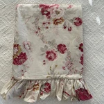 Waverly Norfolk Rose Garden Room Cottage Chic Ruffled Flat Sheet Queen Nwot. Fixed Price $59.00.