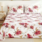 Tache Floral Hummingbirds Burgundy Ivory Antique Vintage Farmhouse Spring Cou.... Fixed Price $49.37.