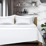 Texas Linen Co. 100% Egyptian Cotton Queen Sheets - 1200 Series White. Fixed Price $154.99.