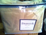 4-PIECE Charter Club Damask Stripe 550 Tc 100% Cotton Full Sheet Set Gold New. Fixed Price $39.99.