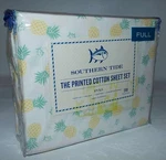 Southern Tide Full Size Sheet Set Pineapple Party Yellow Green Fish Percale 4PC. Fixed Price $49.90.