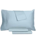 Aq Textiles Percale Solid 4-PC. Sheet Set, Queen Lt. Blue. Fixed Price $75.99.