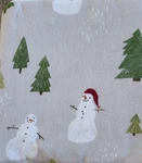 Cuddl Duds 100% Cotton Brushed Flannel 4 Pc Full Sheet Set - Snowmen. Fixed Price $39.99.