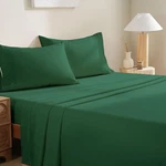 Mco Bedding Sheets Set - Soft Full, Forest Green. Fixed Price $27.99.