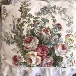 Floral Ruffled Pillow Cases Cottage Prairie Roses Standard Morning Glory 17X27. Fixed Price $17.49.