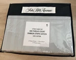 Saks Fifth Avenue King Sheet Set Grey Pc FLAT/FITTED/2 Pillowcases 400 Tc. Fixed Price $99.00.
