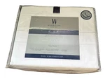 Wamsutta 500 Thread Pima Cotton Dual King Sheet Set White New. Fixed Price $170.49.