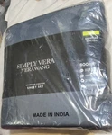 Simply Vera Wang 4-PIECE Indigo Solid Egyptian Cotton California King Sheet Set. Fixed Price $159.00.