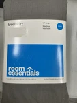 King Bedskirt Dark Gray Room Essentials: Cotton Blend 215 Thread Count 14 Drop. Fixed Price $5.99.