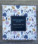 Cynthia Rowley Mushrooms Flowers Cottage Microfiber Twin Xl Sheet Set 3PC. Fixed Price $39.00.