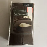 Levinsohn Smooth Weave Twin Tailored Bed Skirt Chocolate Brown. Fixed Price $15.99.
