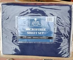 Dan River Microfiber Sheet Set, Twin, Dark Blue. Fixed Price $15.00.