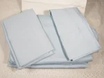 King Flat Sheet & 2 Pillow Cases Utica Westpoint Stevens Western Blue Cotton New. Fixed Price $20.00.