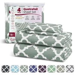 Bed Set 4 Piece Printed Deep Pocket Luxury Brushed Microfiber. Fixed Price $20.99.