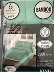 Star Home Fashion Bamboo King Sheet Set 6PCS Ultra Plush Green 2500 Series. Fixed Price $36.00.