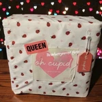 Summer Lady Bug Love Heart Pattern Queen Sheet Set 4 Piece Nwt Soft. Fixed Price $45.12.