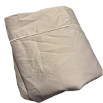 Court Of Versailles Queen Flat Sheet Sateen Cotton Luxury White Satin Trim. Fixed Price $65.00.